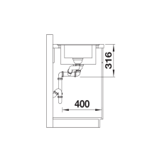 Кухонна мийка Blanco ADIRA 6 SF (527610) антрацит