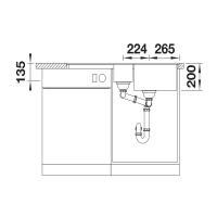 Кухонна мийка Blanco ADIRA 6 SF (527613) білий