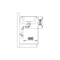 Кухонна мийка Blanco ADIRA 6 SF (527616) кава