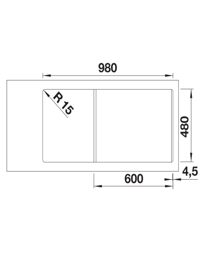 Кухонна мийка Blanco ADIRA XL 6 S (527617)