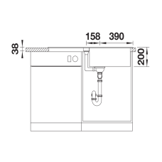 Кухонна мийка Blanco ADIRA XL 6 S (527617) чорний
