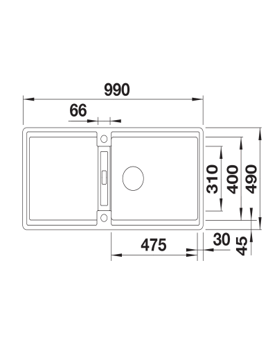 Кухонна мийка Blanco ADIRA XL 6 SF (527625)