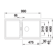 Кухонна мийка Blanco ADIRA XL 6 SF (527626) антрацит