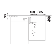 Кухонна мийка Blanco ADIRA XL 6 SF (527626) антрацит