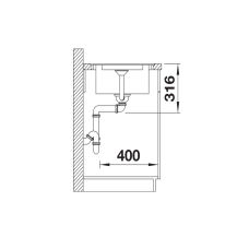 Кухонна мийка Blanco ADIRA XL 6 SF (527627) темна скеля