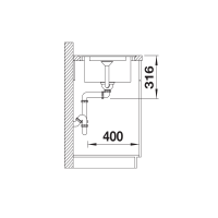 Кухонна мийка Blanco ADIRA XL 6 SF (527629) білий