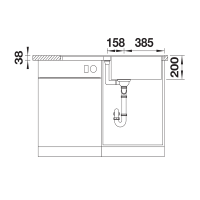 Кухонна мийка Blanco ADIRA XL 6 SF (527631) сірий беж