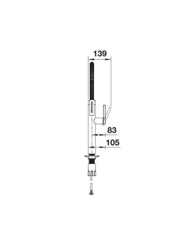 Кухонний змішувач Blanco CULINA-S II Sensor PVD steel(527462)