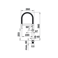 Кухонний змішувач Blanco CULINA-S II Sensor (527462) PVD steel