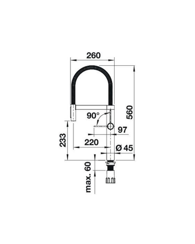 Кухонний змішувач Blanco CULINA-S II Sensor PVD steel(527462)