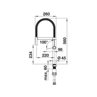 Кухонний змішувач Blanco CULINA-S II (527463) PVD steel