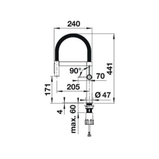 Кухонний змішувач Blanco CULINA-S II Mini Sensor (527466) PVD steel