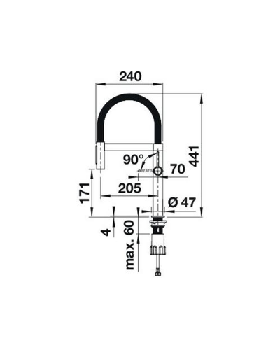 Кухонний змішувач Blanco CULINA-S II Mini Sensor(527466)