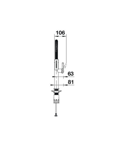 Кухонний змішувач Blanco CULINA-S II Mini Sensor(527466)