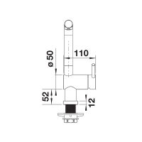 Кухонний змішувач Blanco LINUS-S-F (527523) чорний матовий