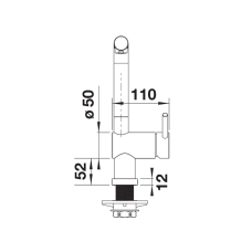 Кухонний змішувач Blanco LINUS-S-F (527523) чорний матовий