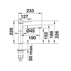 Кухонний змішувач Blanco ALTA-S II PVD steel (527544)