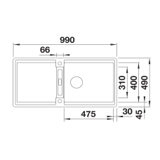 Кухонна мийка Blanco ADIRA XL 6 SF (527632) кава