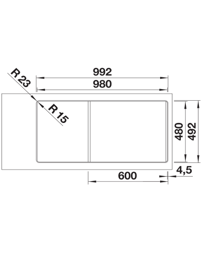 Кухонна мийка Blanco ADIRA XL 6 SF (527632)