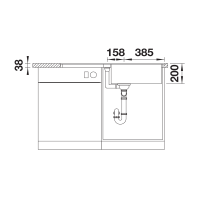 Кухонна мийка Blanco ADIRA XL 6 SF (527632) кава