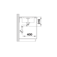 Кухонна мийка Blanco ADIRA XL 6 SF (527632) кава