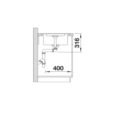 Кухонна мийка Blanco ADIRA XL 6 SF (527632) кава