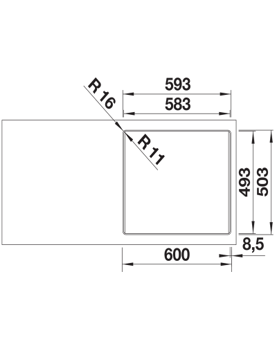 Кухонна мийка Blanco ETAGON 6-F (527682)