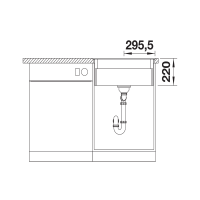 Кухонна мийка Blanco ETAGON 6-F (527682) чорний
