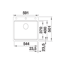 Кухонна мийка Blanco ETAGON 6-F (527685) вулканічний сірий
