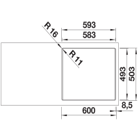 Кухонна мийка Blanco ETAGON 6-F (527686) білий