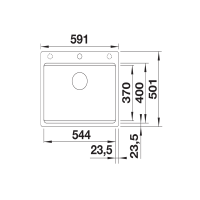 Кухонна мийка Blanco ETAGON 6-F (527688) сірий беж