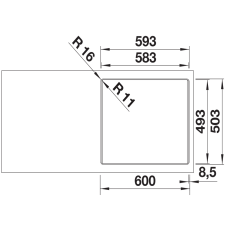 Кухонна мийка Blanco ETAGON 6-F (527688) сірий беж