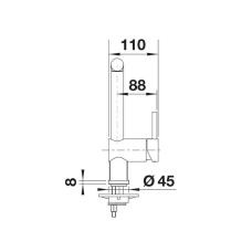 Кухонний змішувач Blanco LINUS satin platinum 527698