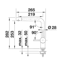 Кухонний змішувач Blanco LINUS satin platinum 527698