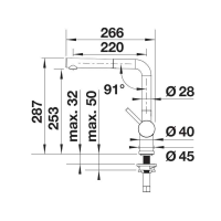 Кухонний змішувач Blanco LINUS-S satin platinum 527699