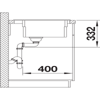 Кухонна мийка Blanco ETAGON 6 (527749) антрацит