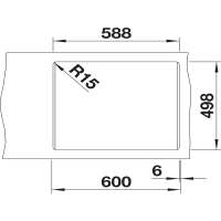 Кухонна мийка Blanco ETAGON 6 (527750) темна скеля