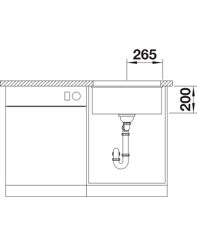 Кухонна мийка Blanco ETAGON 500-U (527754)