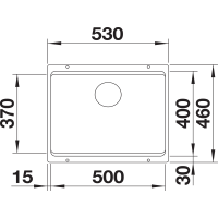 Кухонна мийка Blanco ETAGON 500-U (527756) ніжний білий