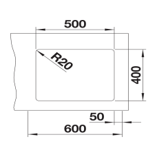 Кухонна мийка Blanco ETAGON 500-U (527758) темна скеля
