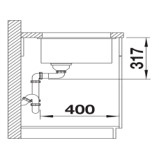Кухонна мийка Blanco ETAGON 500-U (527759) білий