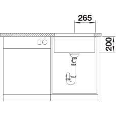 Кухонна мийка Blanco ETAGON 500-U (527760) кава
