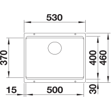Кухонна мийка Blanco ETAGON 500-U (527761) сірий беж