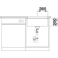 Кухонна мийка Blanco ETAGON 500-U (527761) сірий беж