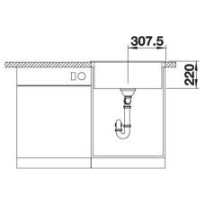 Кухонна мийка Blanco PLEON 6 527774 темна скеля