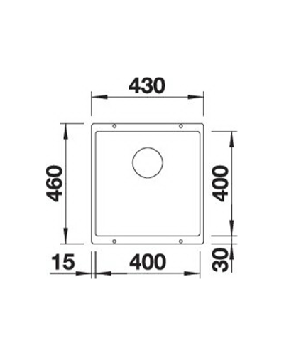 Кухонна мийка Blanco SUBLINE 400-U 527786