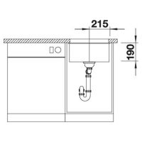 Кухонна мийка Blanco SUBLINE 400-U 527793 сірий беж