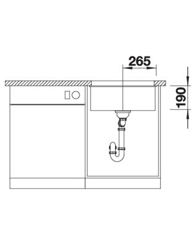 Кухонна мийка Blanco SUBLINE 500-U 527795