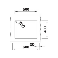 Кухонна мийка Blanco SUBLINE 500-U (527799) білий