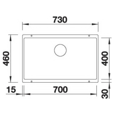 Кухонна мийка Blanco SUBLINE 700-U (527804) ніжний білий